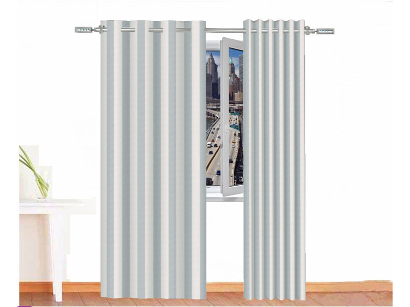 Cortina decorativa THOR Color Blanco Navajo Azul