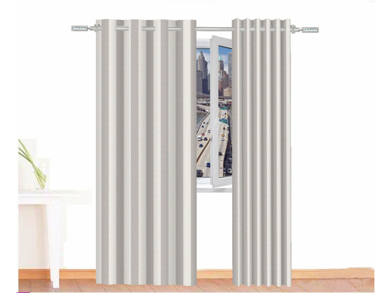Cortina decorativa THOR color Blanco ocre oscuro