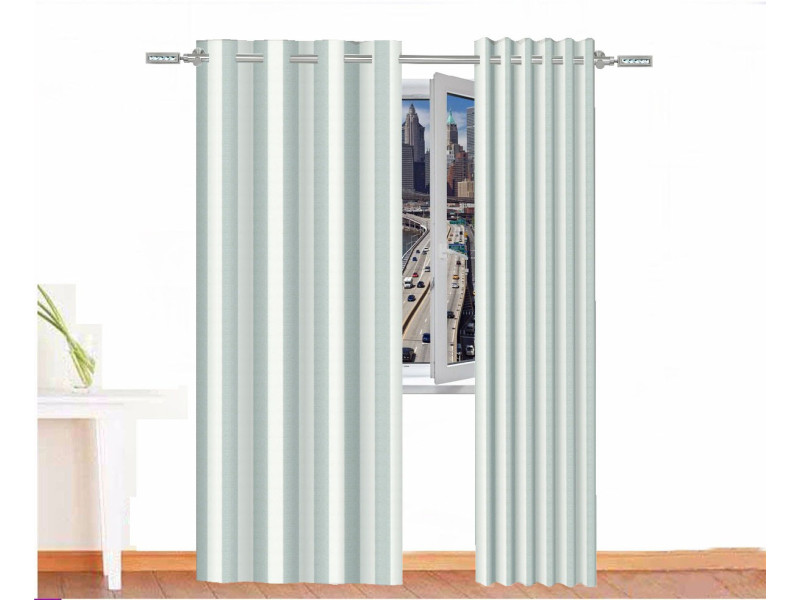 Cortina decorativa THOR Color Blanco Azul Claro
