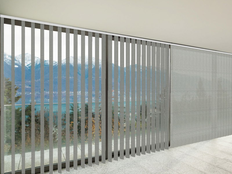 Verticales Screen 3500 ignífugo color gris plata gris oscuro