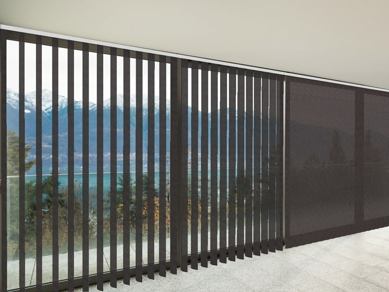 Verticales Screen 3500 ignífugo color negro plata