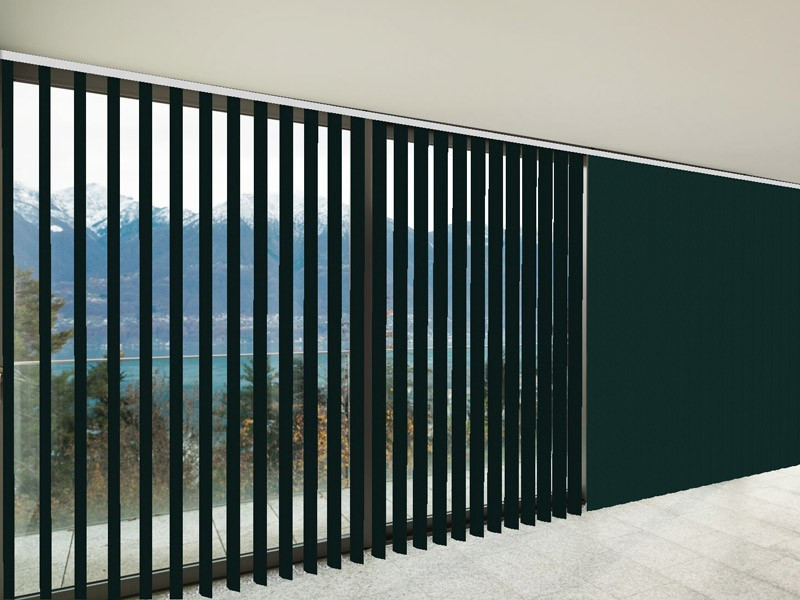 Verticales Opaco C BLACK OUT color verde bosque