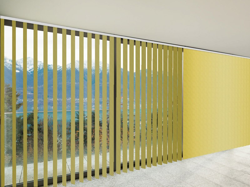 Verticales Traslúcido MIAMI color amarillo huevo