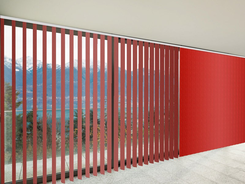 Verticales Traslúcido MIAMI color rojo