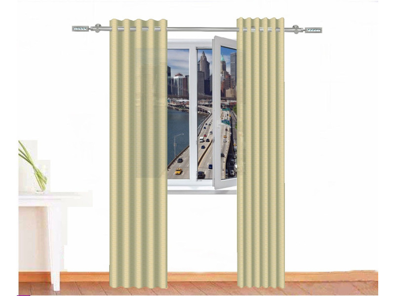 Cortina decorativa hor ignífuga color blanco navajo