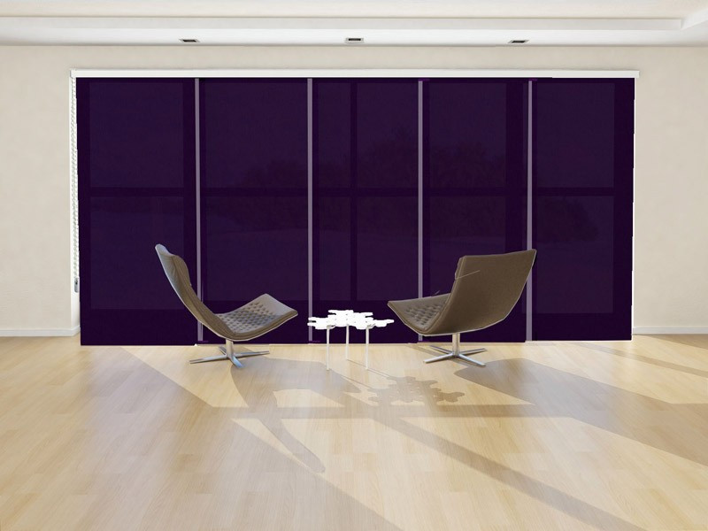 Panel japonés decorativo ZEUS color morado