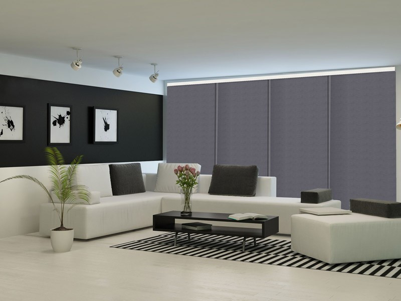 Panel japonés opaco C BLACK OUT gris