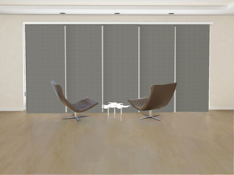 Panel japonés opaco C BLACK OUT color gris