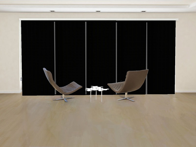 Panel japonés opaco C BLACK OUT color negro