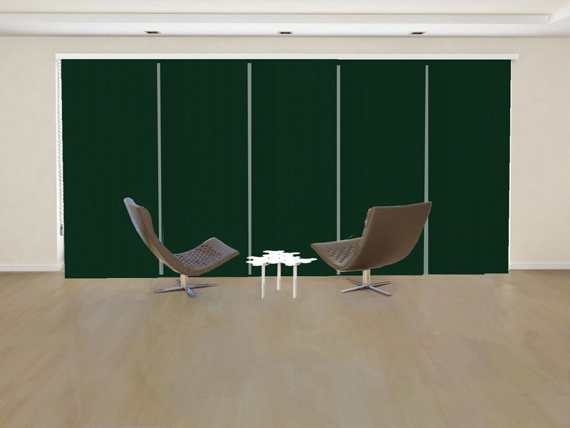 Panel japonés opaco C BLACK OUT color verde bosque