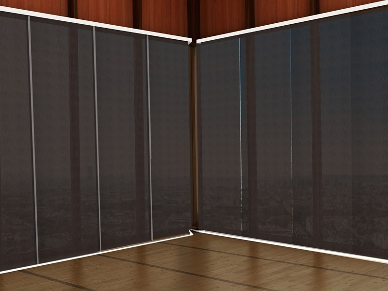 Panel japonés screen 5000 ignífugo negro gris oscuro
