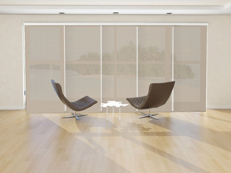 Panel japonés screen 6000 ignífugo color gris perla sable