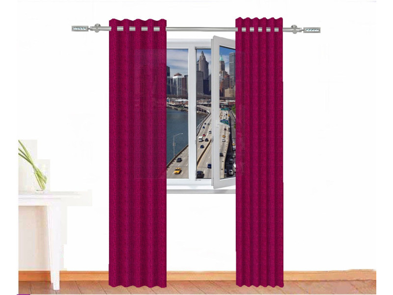 Cortina decorativa hor ignífuga color carmín de alizarina
