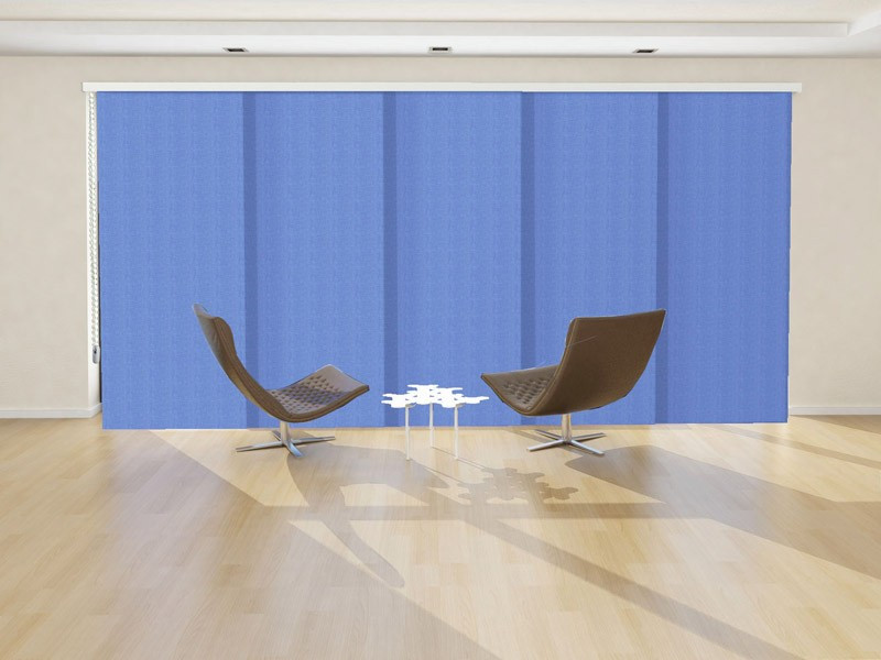 Panel japonés traslúcido MIAMI color indigo