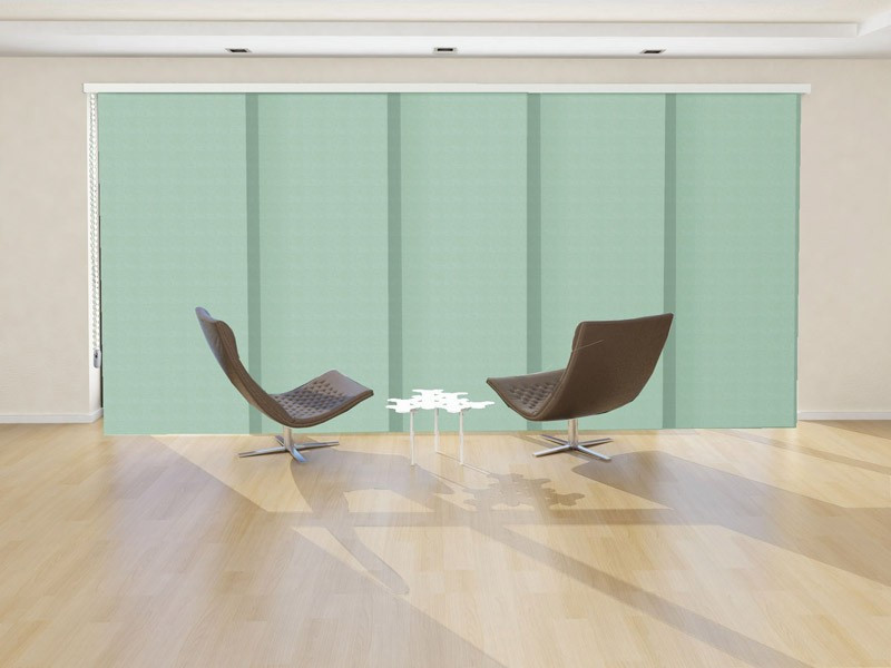 Panel japonés traslúcido MIAMI color verde helecho