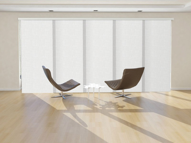 Panel japonés traslúcido SHANTUNG color blanco