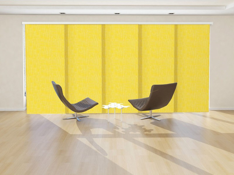 Panel japonés traslúcido SHANTUNG color amarillo