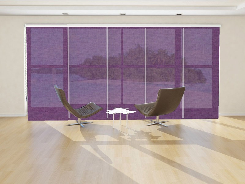 Panel japonés visillo ISIS lino color ultra violet