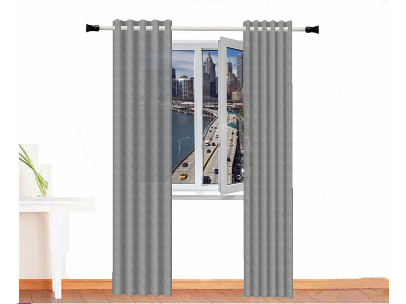Cortina decorativa imhotep color gris