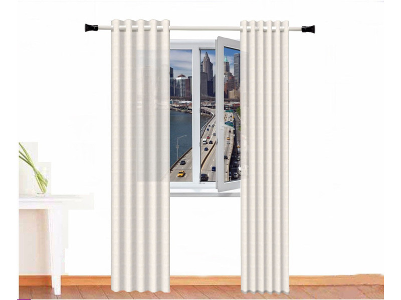 Cortina decorativa imhotep color blanco hueso