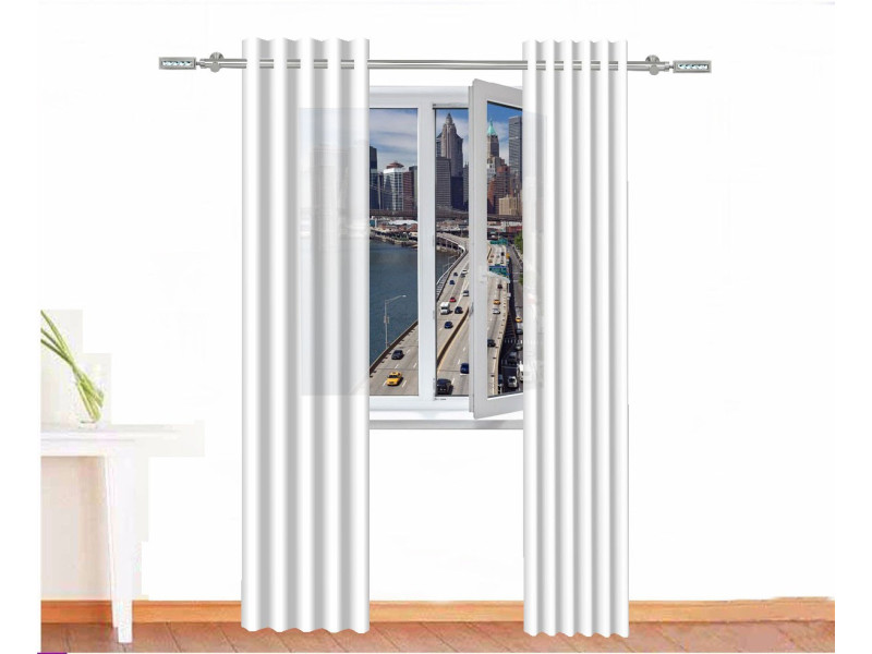 Cortina decorativa imhotep color blanco