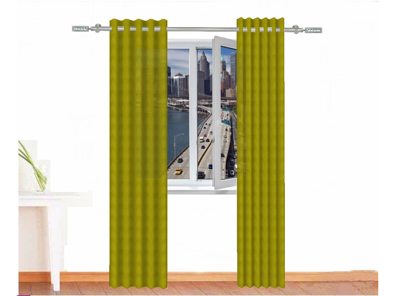 Cortina decorativa sejmet color verde pistacho