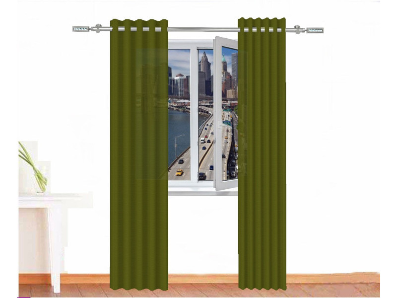 Cortina decorativa sejmet color verde malaquita
