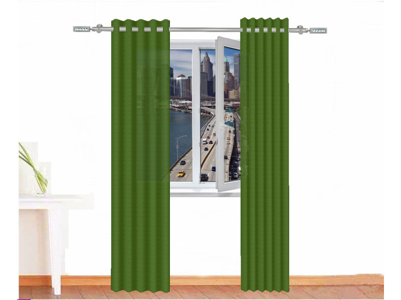 Cortina decorativa sejmet color verde hierba