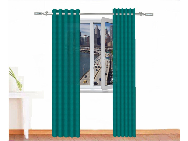 Cortina decorativa sejmet color azul cerceta