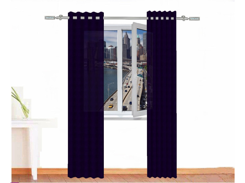 Cortina decorativa sejmet color morado