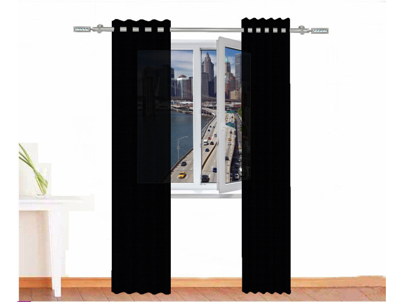 	Cortina decorativa sejmet color negro