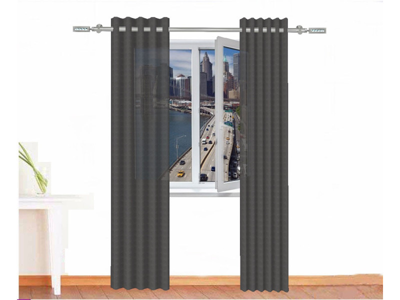 	Cortina decorativa sejmet color gris de davy