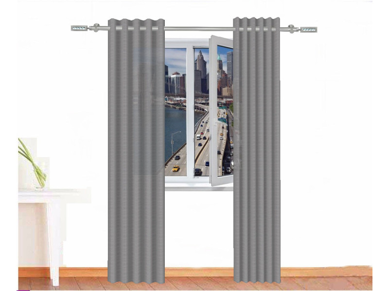	Cortina decorativa sejmet color gris claro