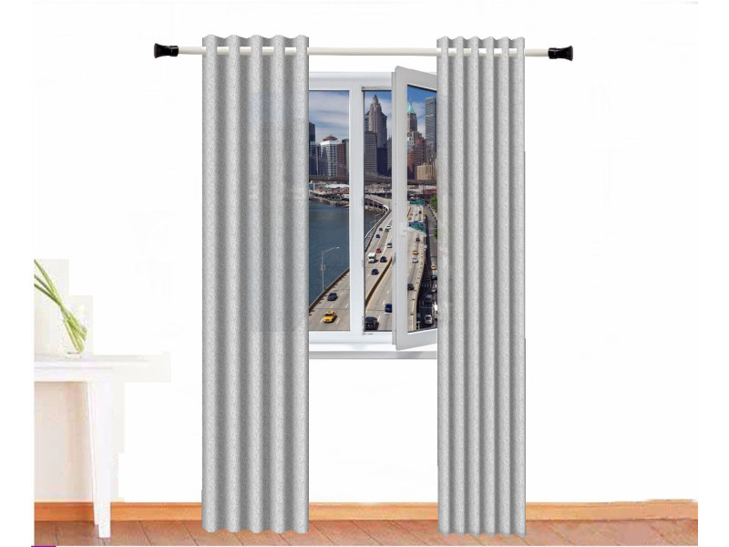 cortina decorativa alpaca zeus gris 