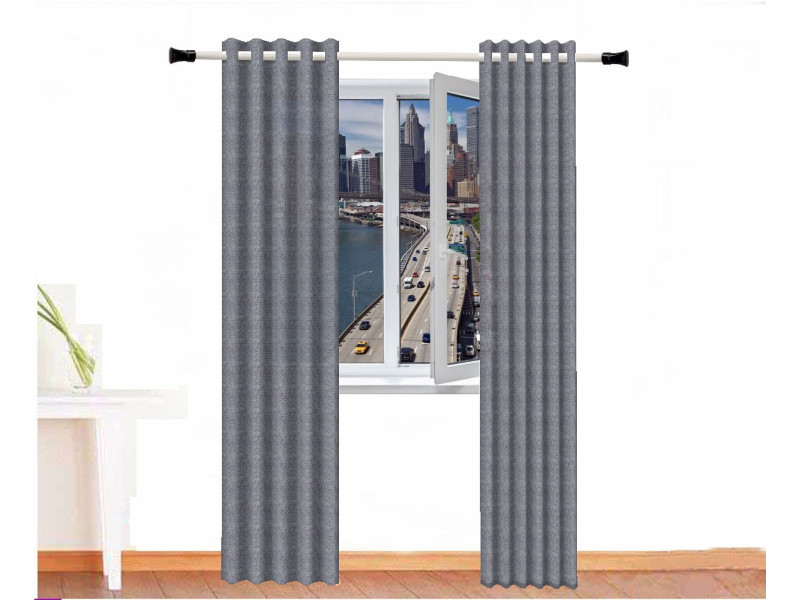 cortina decorativa alpaca zeus gris de davy