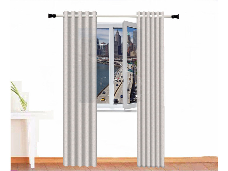 cortina decorativa alpaca zeus gris ceniza
