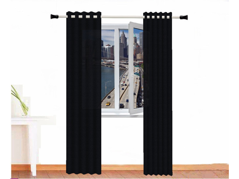 cortina decorativa alpaca zeus negro