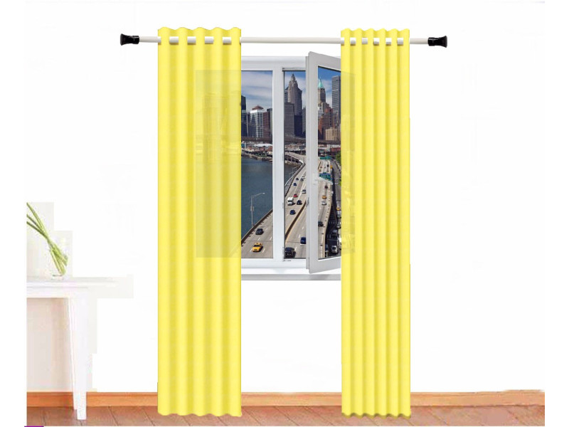 cortina decorativa alpaca zeus amarillo pastel