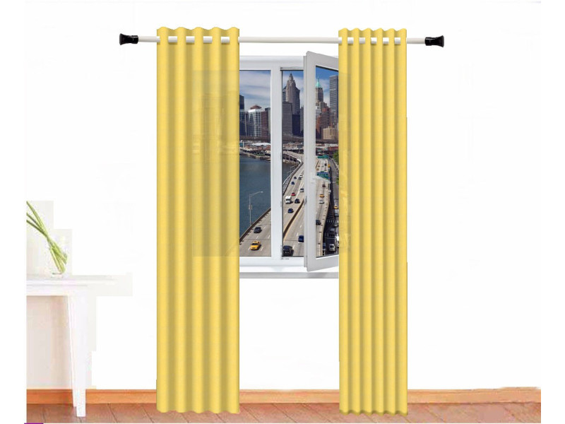 cortina decorativa alpaca zeus amarillo limón