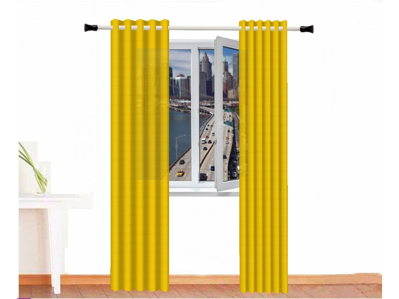 cortina decorativa alpaca zeus amarillo canario