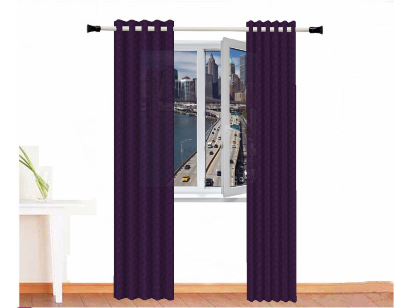 cortina decorativa alpaca zeus morado