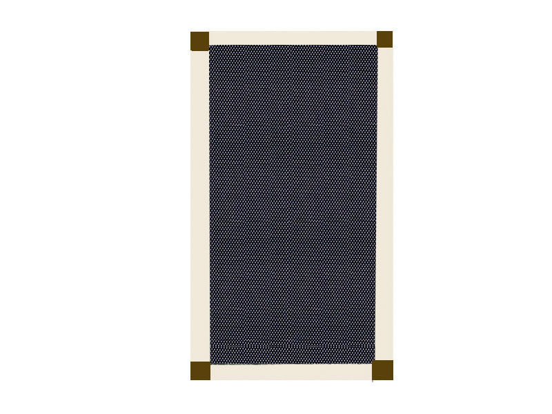Mosquitera Corredera escuadra bronce color blanco crema