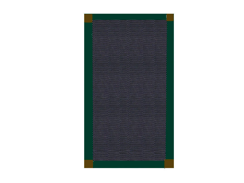 Mosquitera Corredera escuadra bronce color verde musgo