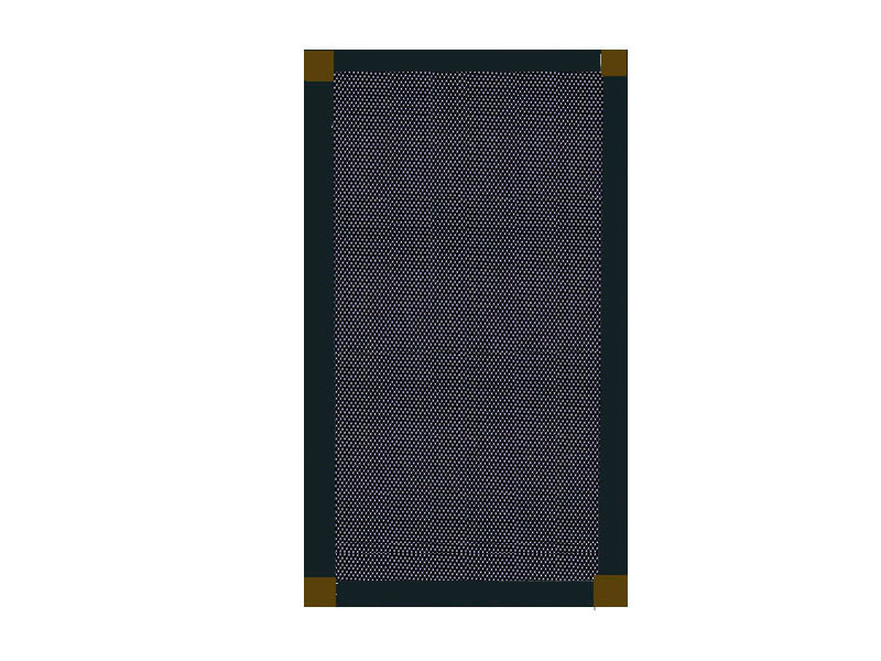 Mosquitera Corredera escuadra bronce color negro grafito