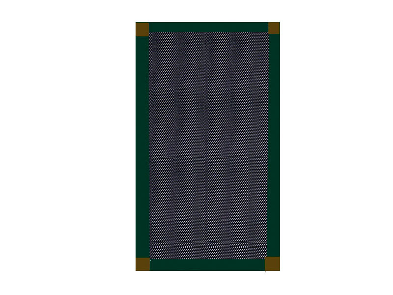 Mosquitera Corredera escuadra bronce color verde abeto