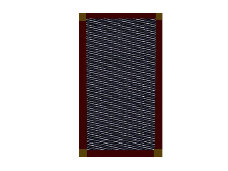 Mosquitera Corredera escuadra bronce color chocolate