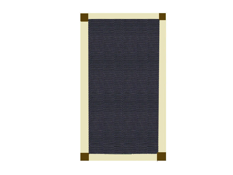 Mosquitera Corredera escuadra bronce color blanco perla
