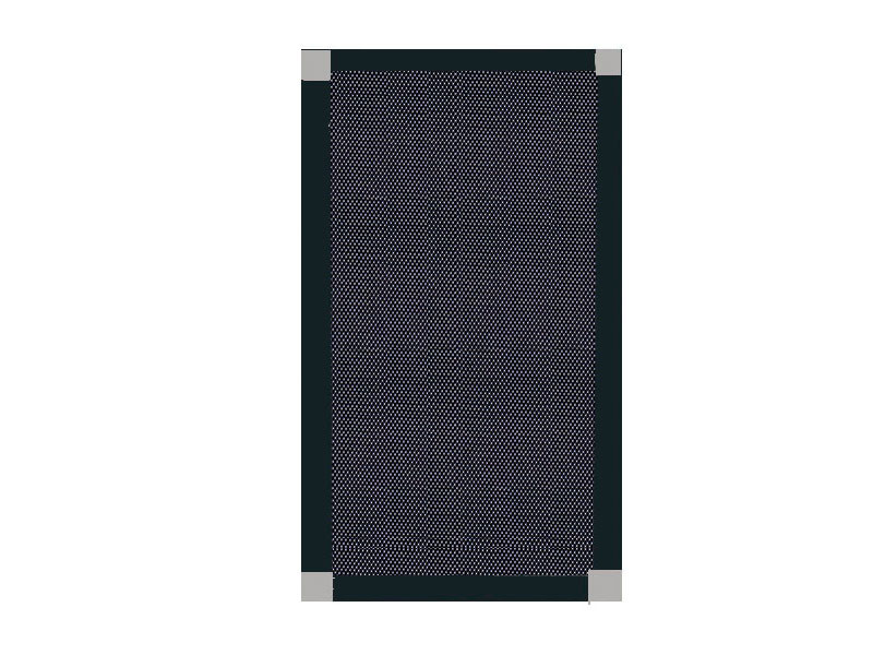 Mosquitera Corredera escuadra plata color negro grafito