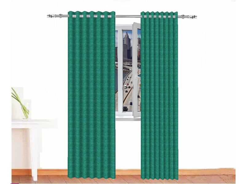 	cortina opaca apolo ignífugo color verde jade