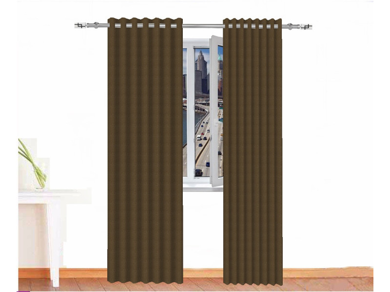 Cortina opaca BASTET ocre ignífuga absorción acústica